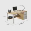 Simple Multiperson Desk and Chair Set - Maoters