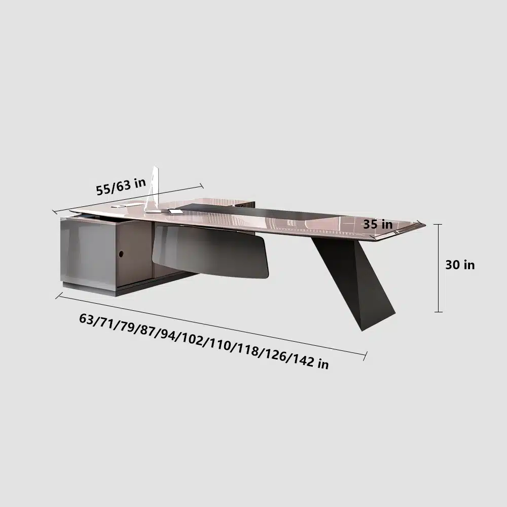 Stylish White Manager Desk - Modern Stylish White Manager Desk - Modern