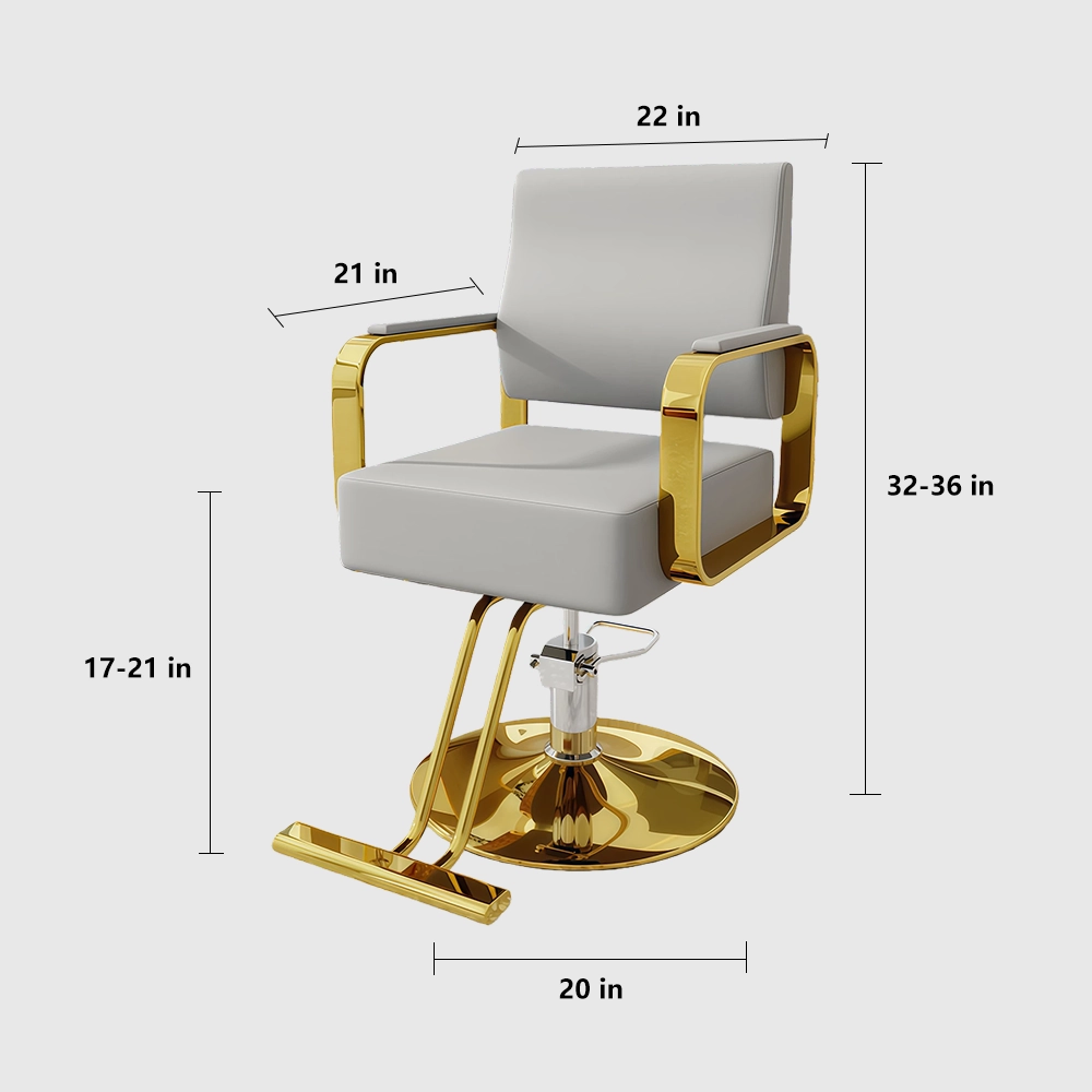 Hair Salon Stainless Steel Haircutting Chair - Maoters