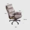 Reclinable Authentic Leather Office Chair - Executive