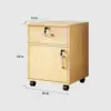Wooden Office File Cabinet with Lock - Maoters