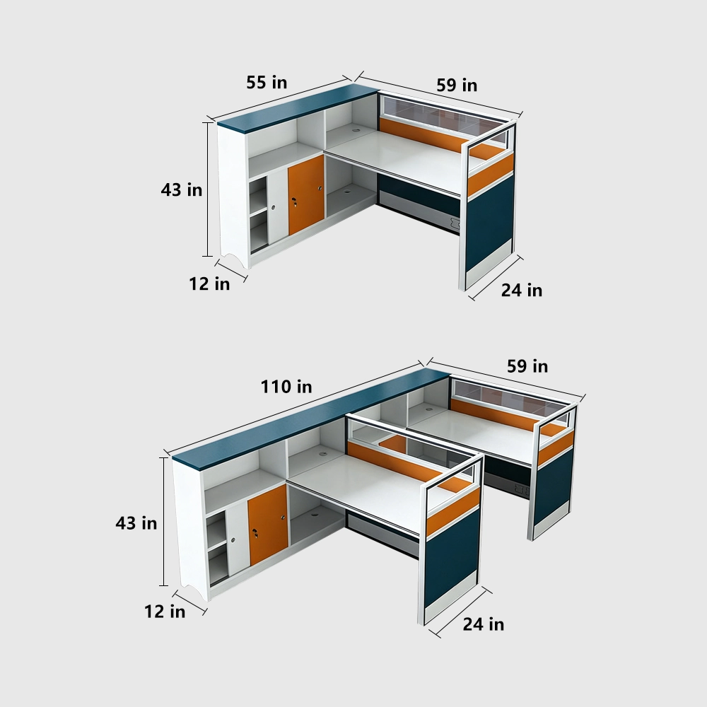 Modern Finance Office Desk and Chair Set