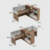 Modern Simple Partitioned Multiperson Staff Desk - Maoters