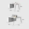 Simple Office Desk and Chair Combo Set