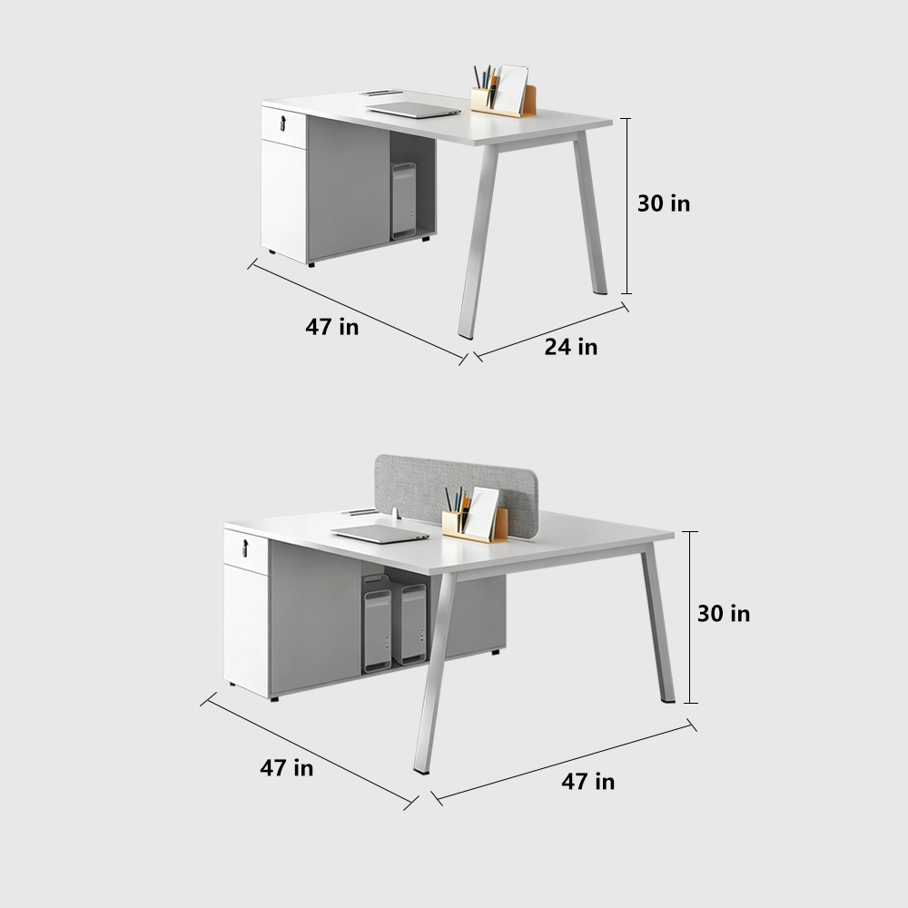 Simple Office Desk and Chair Combo Set