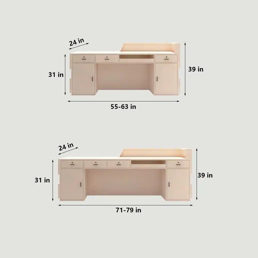 Simple Modern Creative Reception Desk