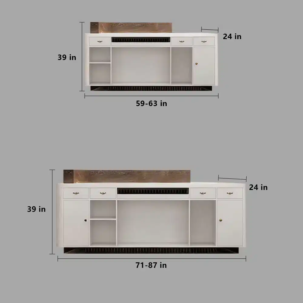 Simple and Modern Hotel Reception Desk