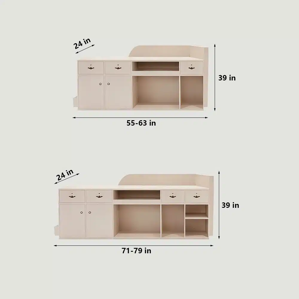 Rectangular Laminate Reception Desk