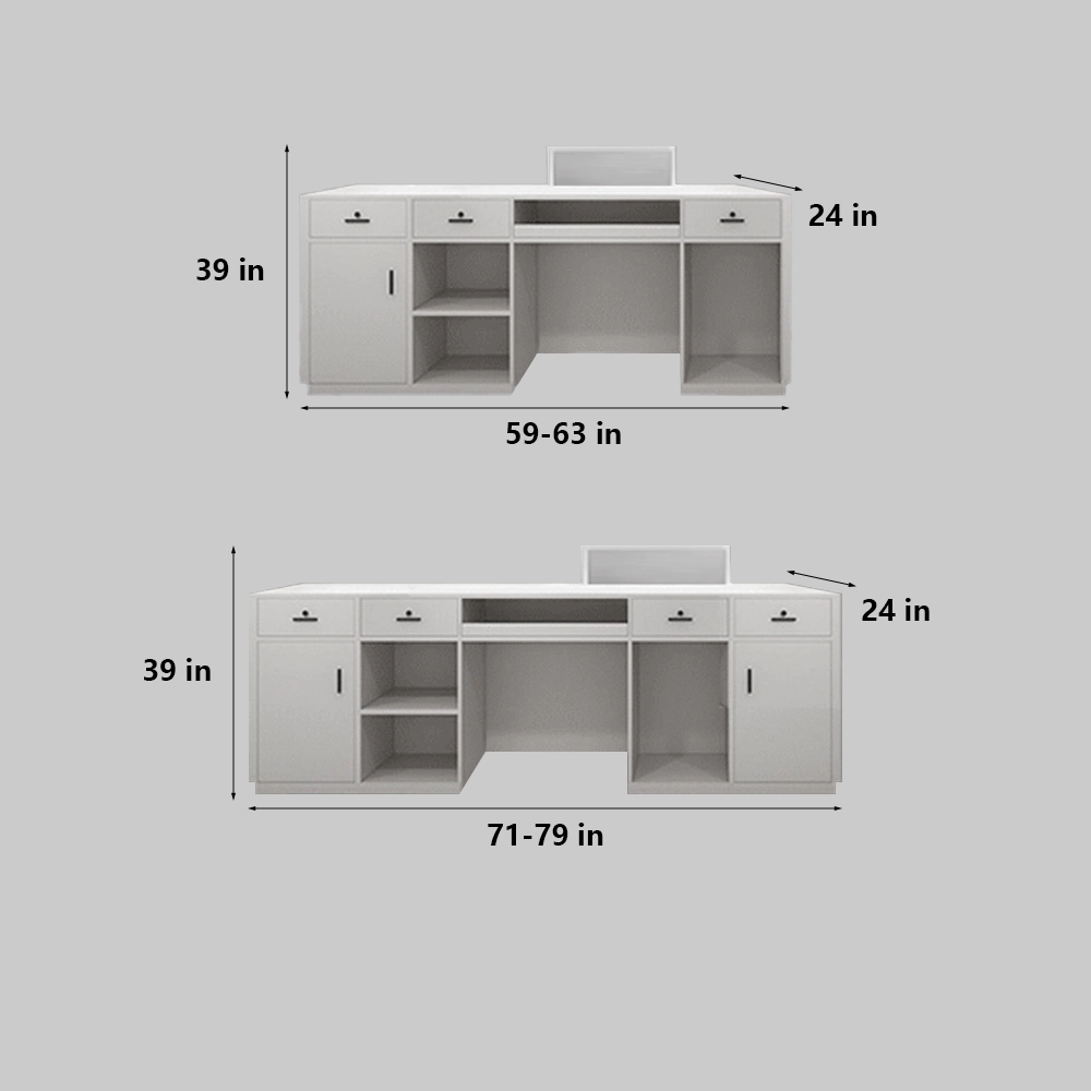 Two Person Reception Desk - Maoters