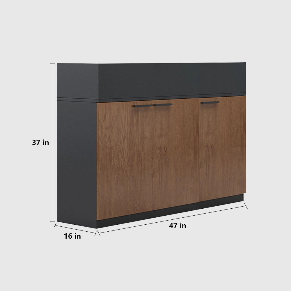 Wooden Office File Cabinet with Lock - Maoters