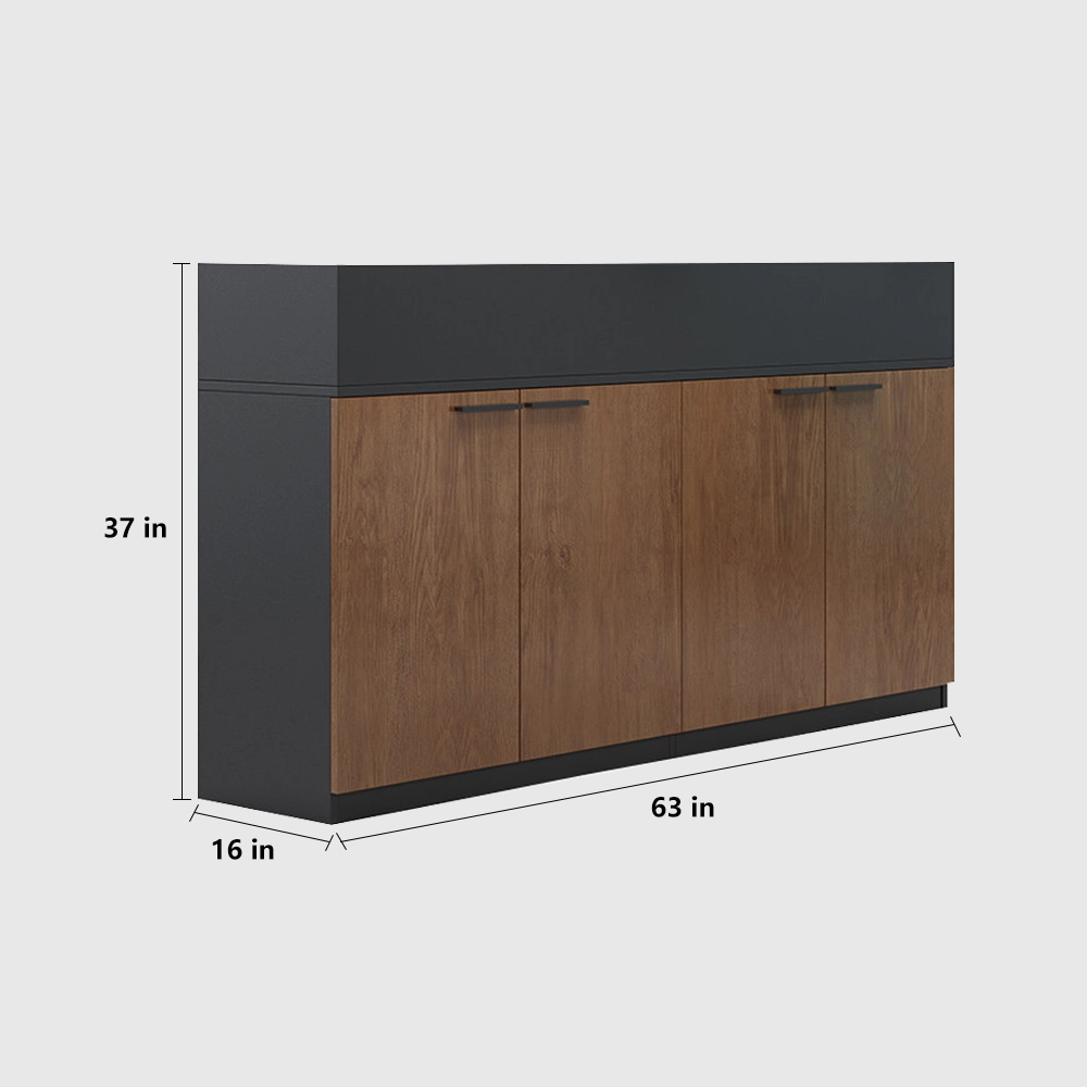 Wooden Office File Cabinet with Lock - Maoters