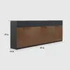 Wooden Office File Cabinet with Lock - Maoters