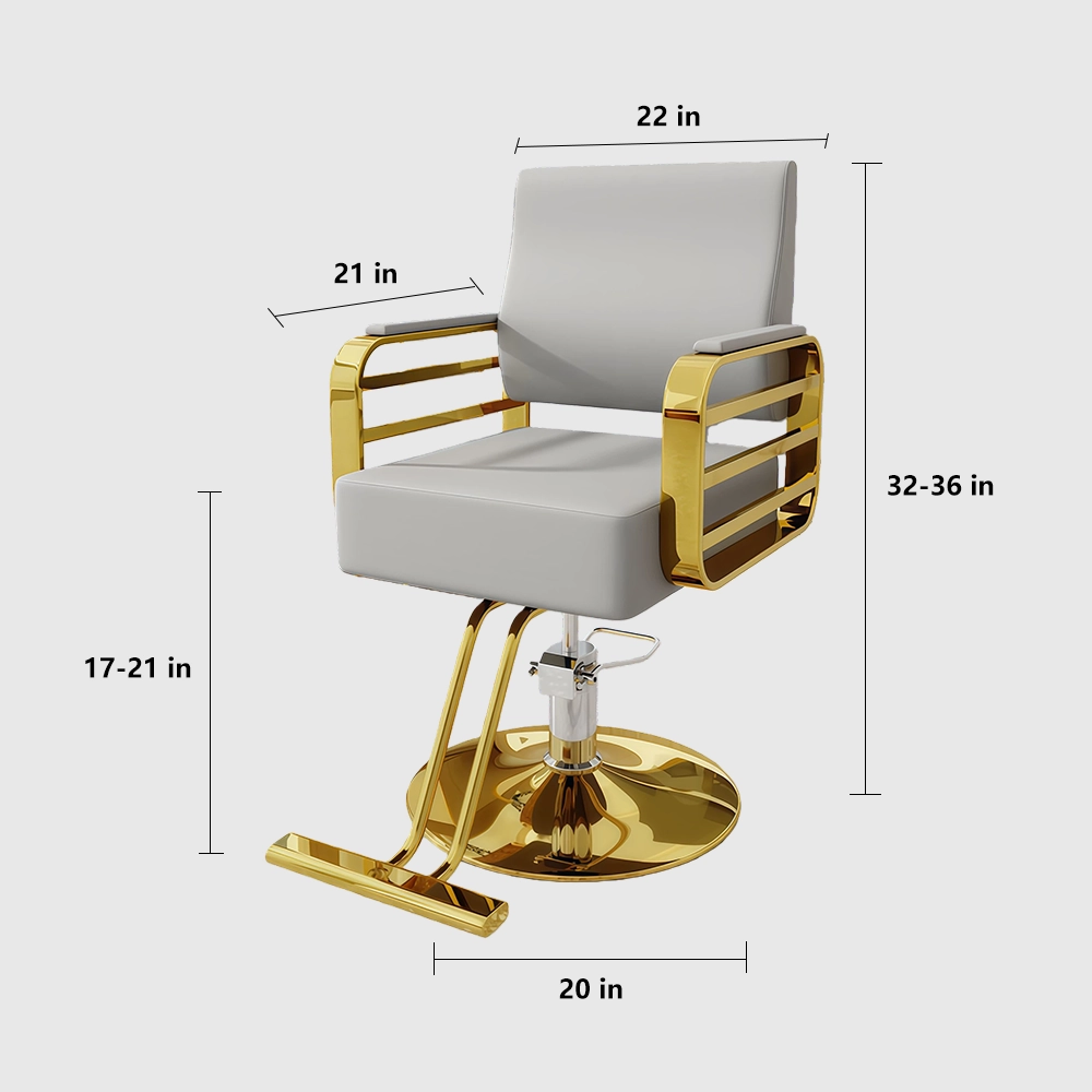 Hair Salon Stainless Steel Haircutting Chair - Maoters