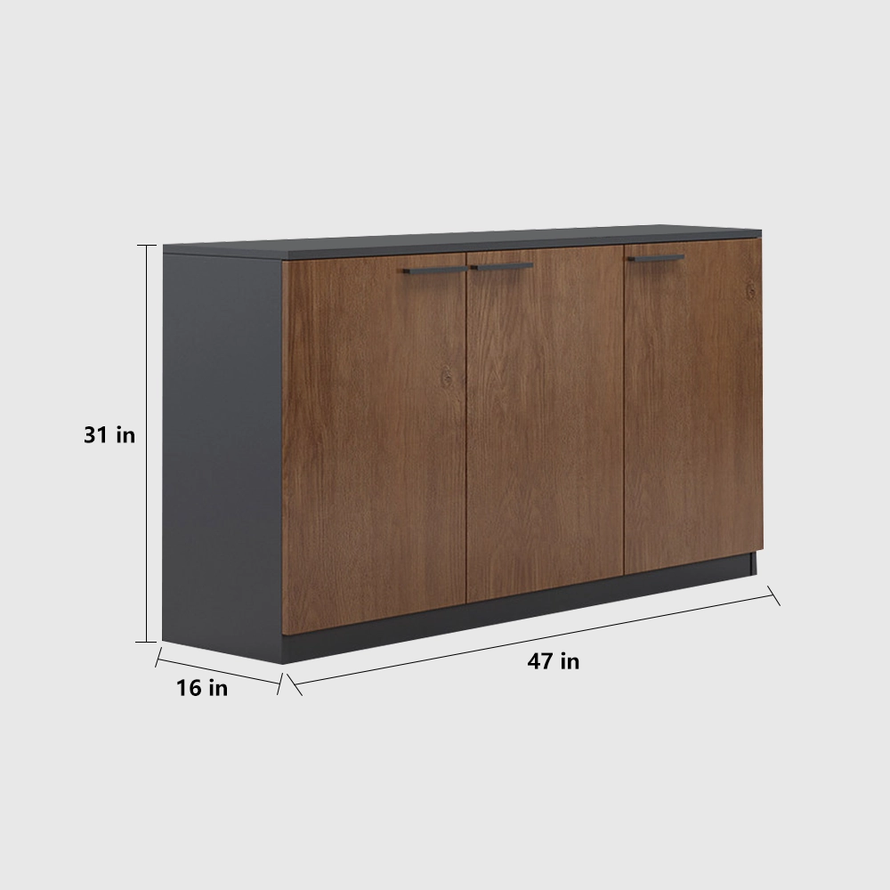 Wooden Office File Cabinet with Lock - Maoters