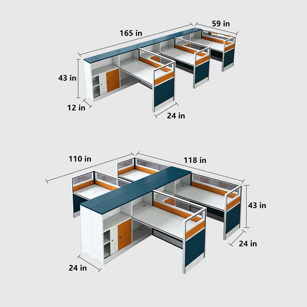 Modern Finance Office Desk and Chair Set