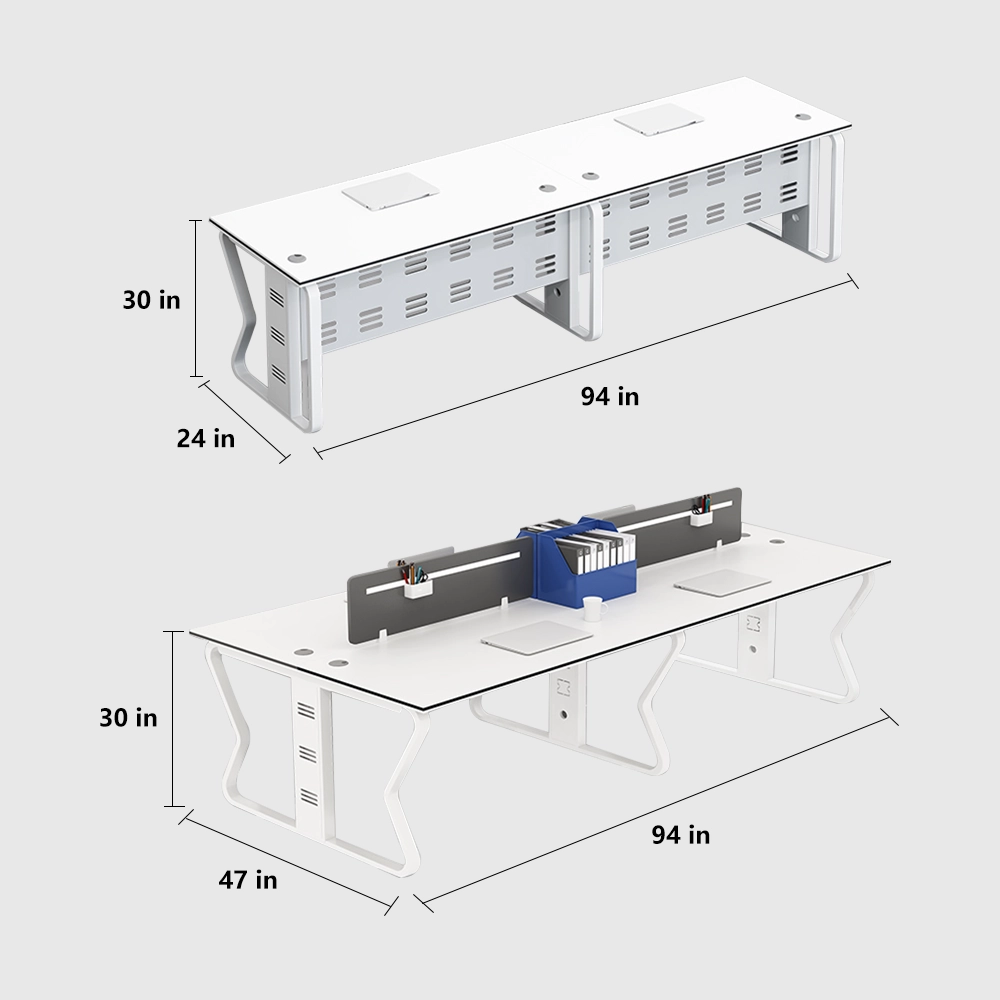 Modern Partition Workstation Desk - Maoters