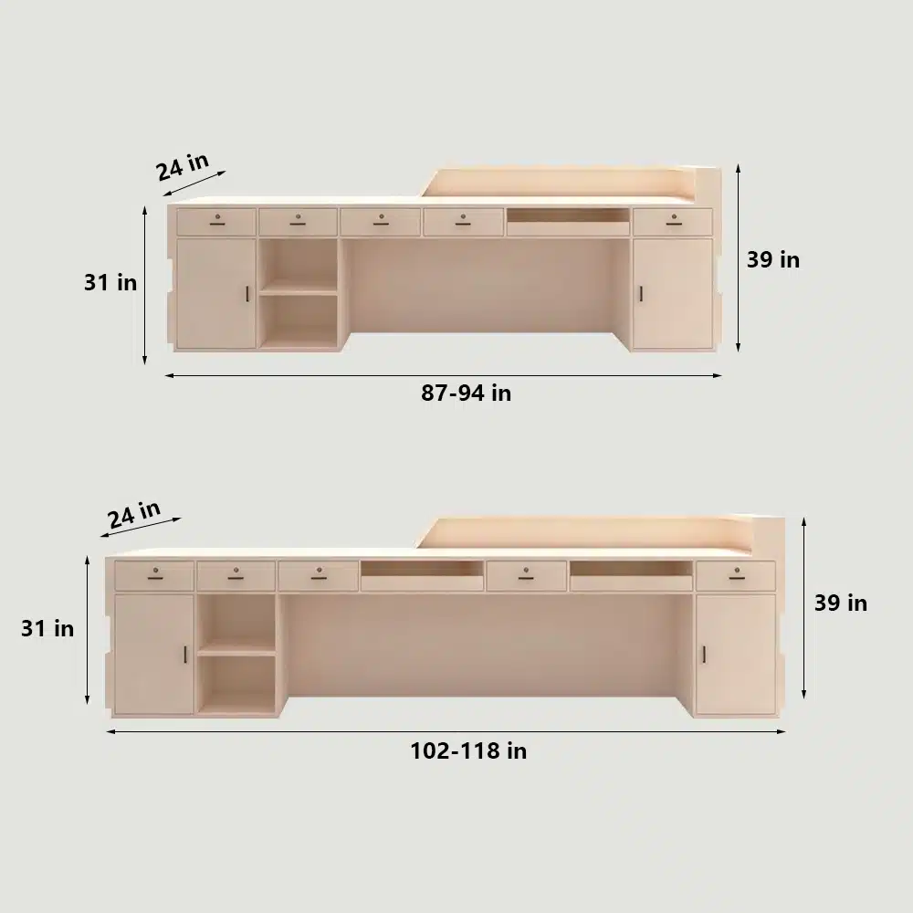 Simple Modern Creative Reception Desk
