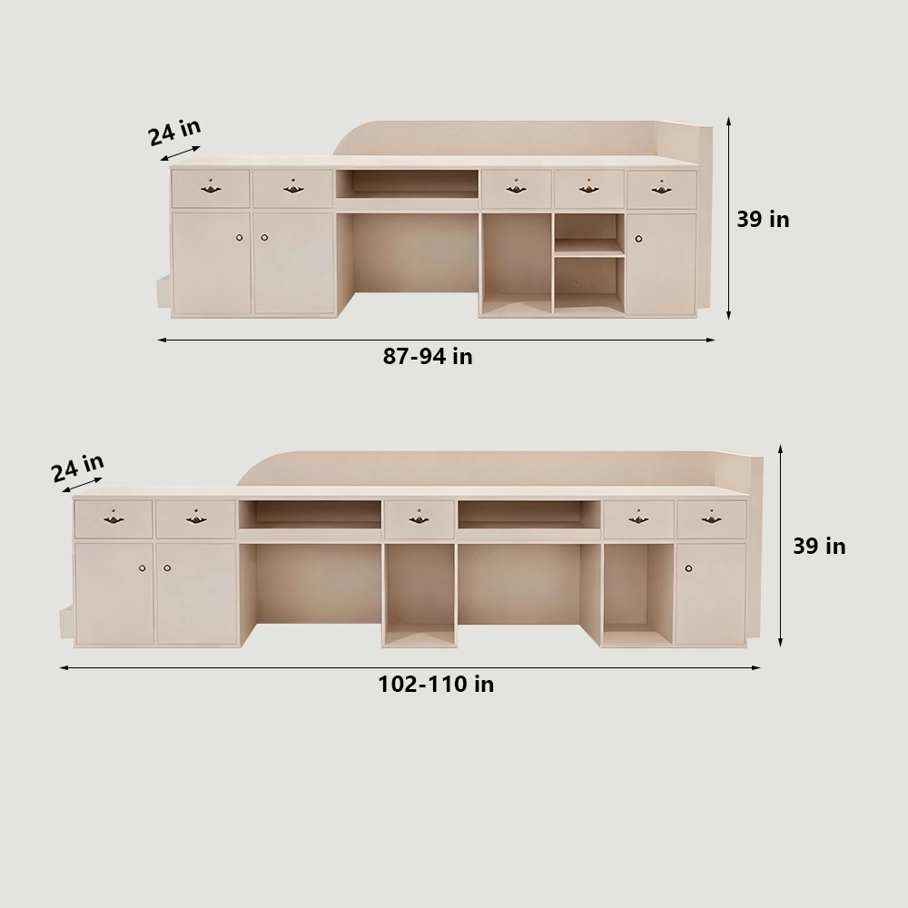 Rectangular Laminate Reception Desk