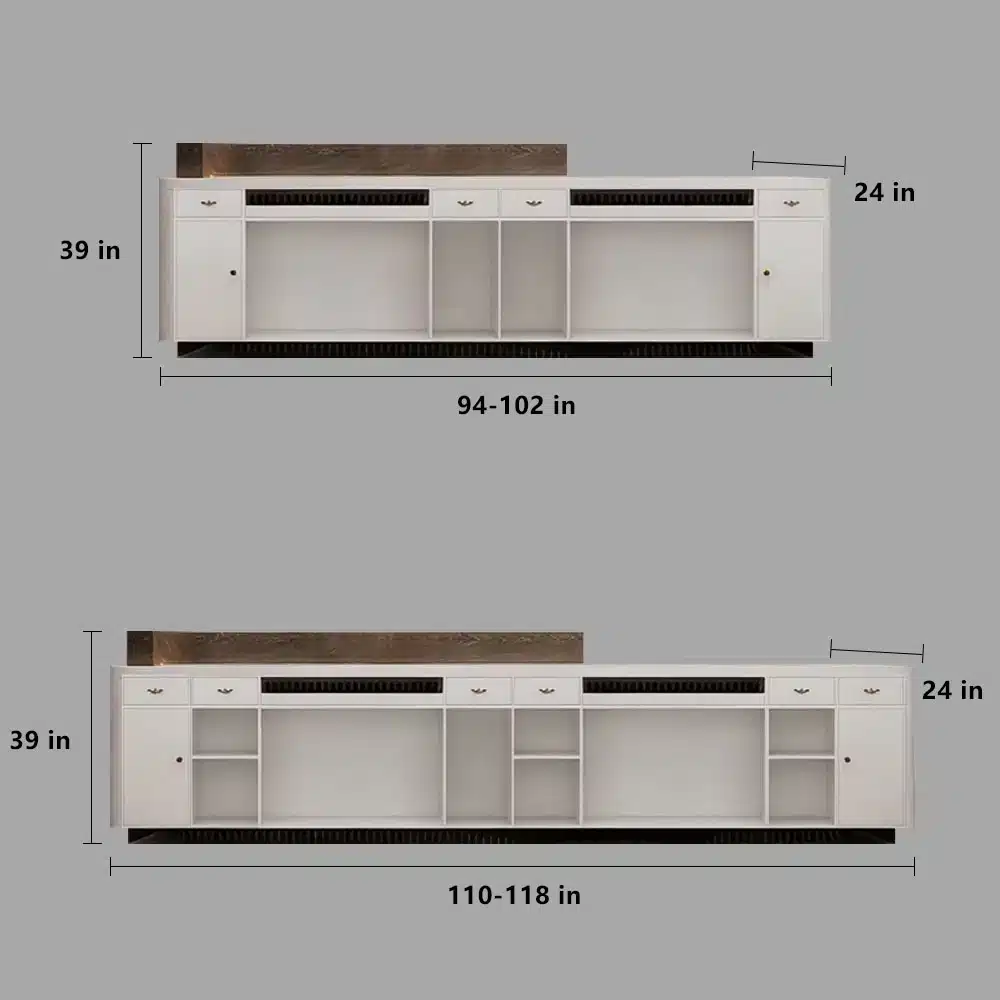 Simple and Modern Hotel Reception Desk