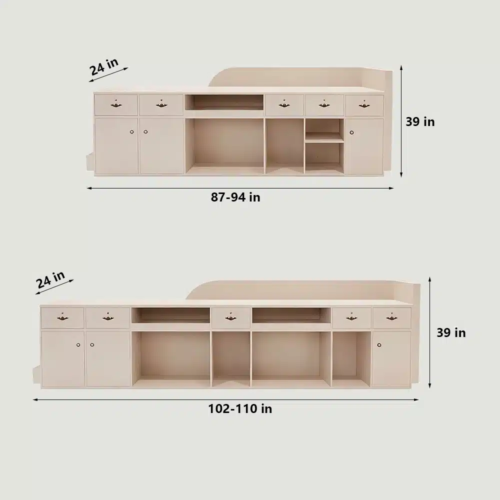 Rectangular Laminate Reception Desk