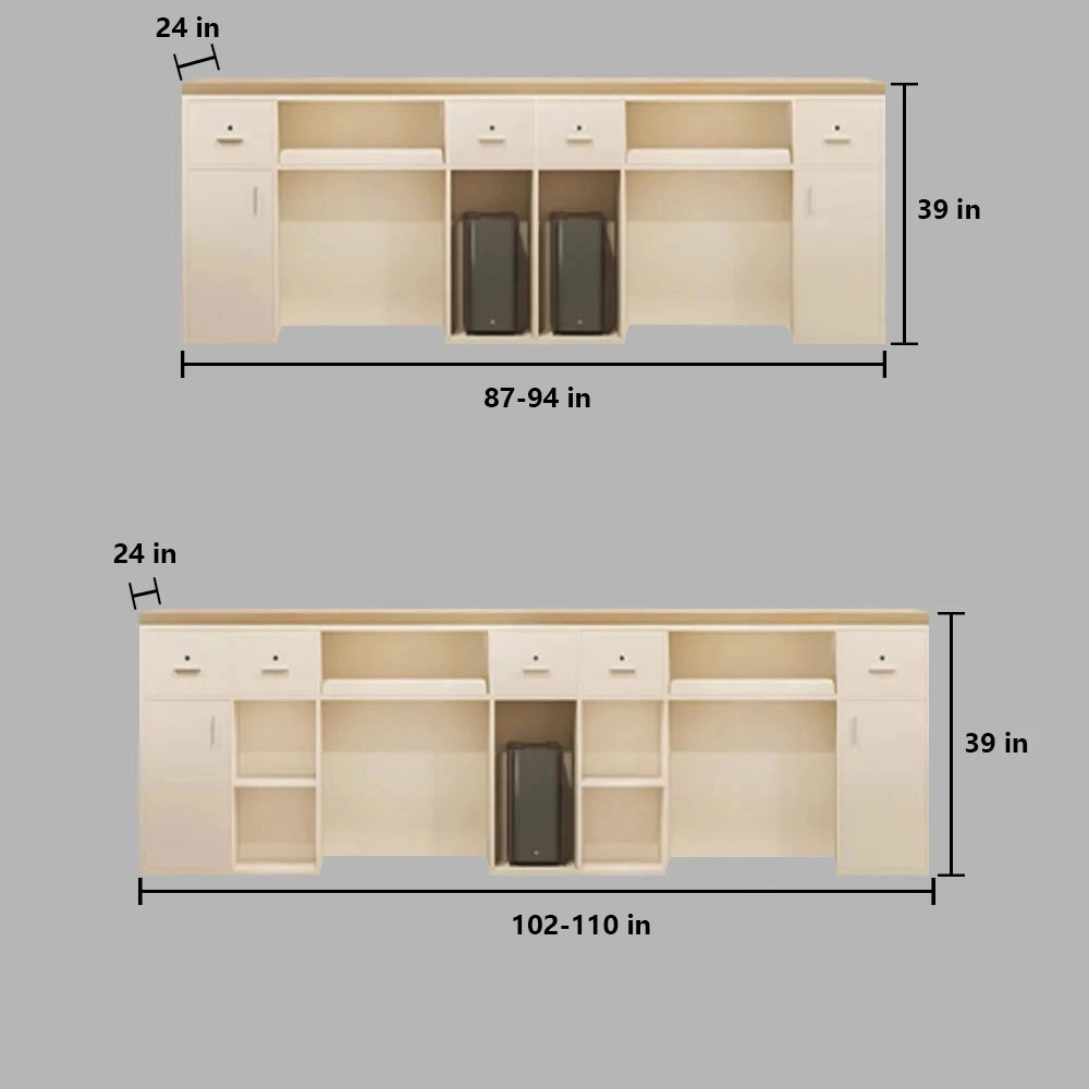 Modern Light Reception Desk