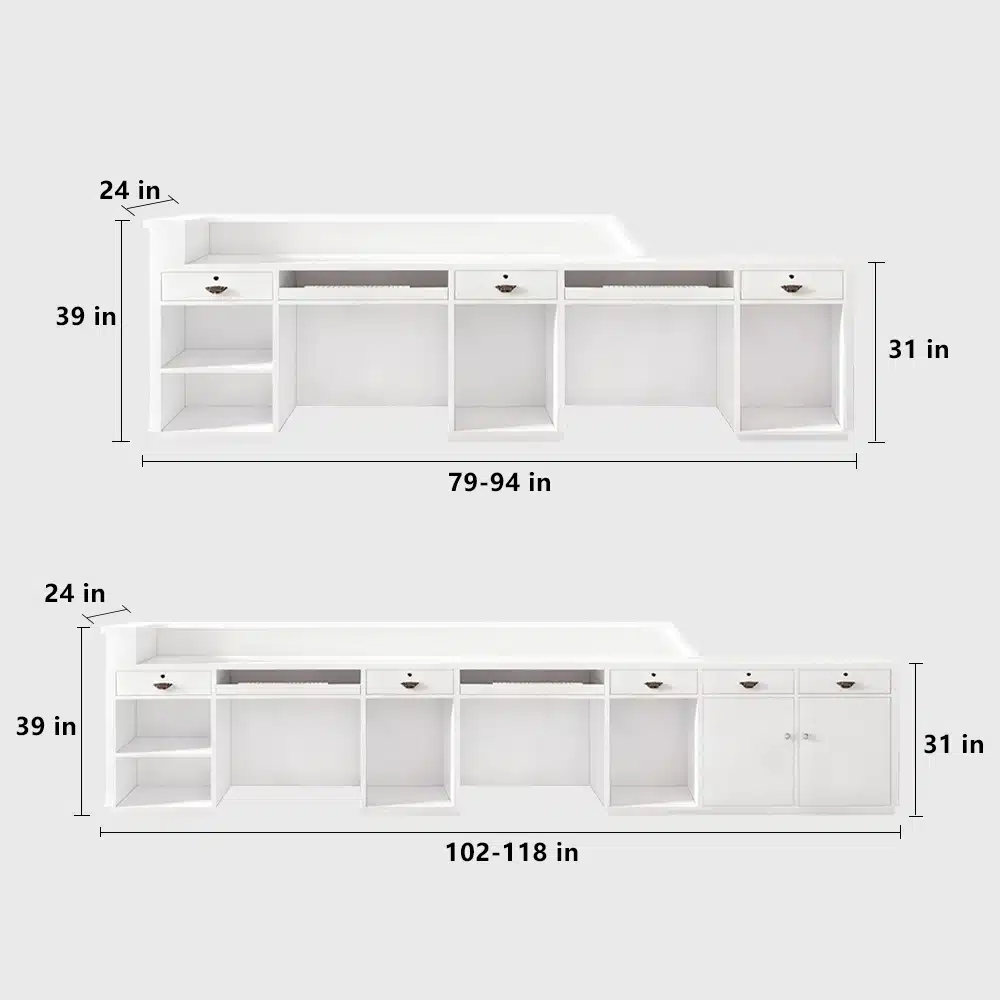 Curved Cashier Front Desk Counter - Maoters Curved Cashier Front Desk Counter - Maoters