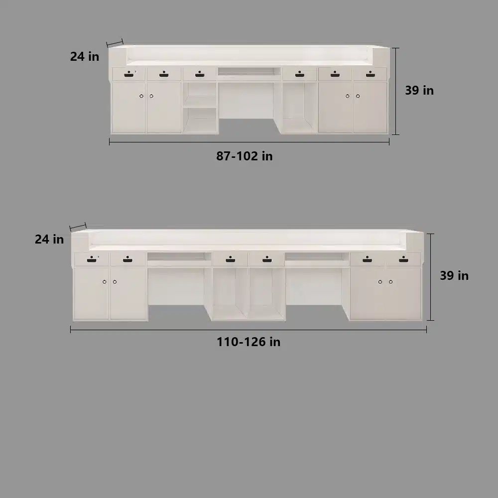 Modern Painted Reception Desk Modern Painted Reception Desk