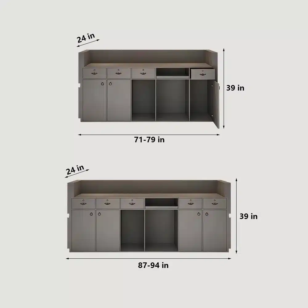 Simple Modern Barber Shop Counter - Maoters