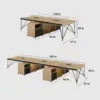 Simple Staff Desk, Free Combination - Steel Legs