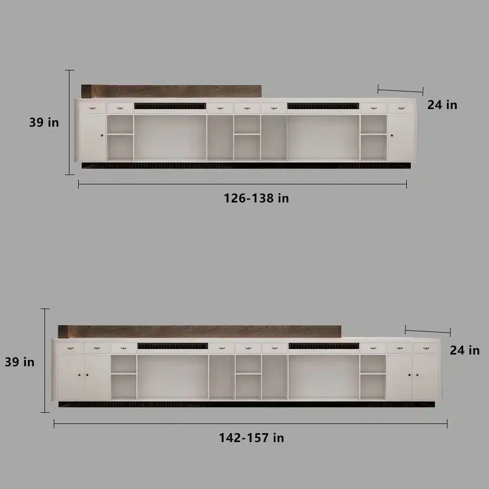 Simple and Modern Hotel Reception Desk