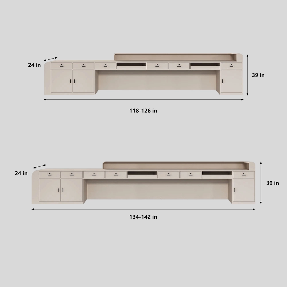 Minimalist Retail Reception Desk, Hotel - Maoters