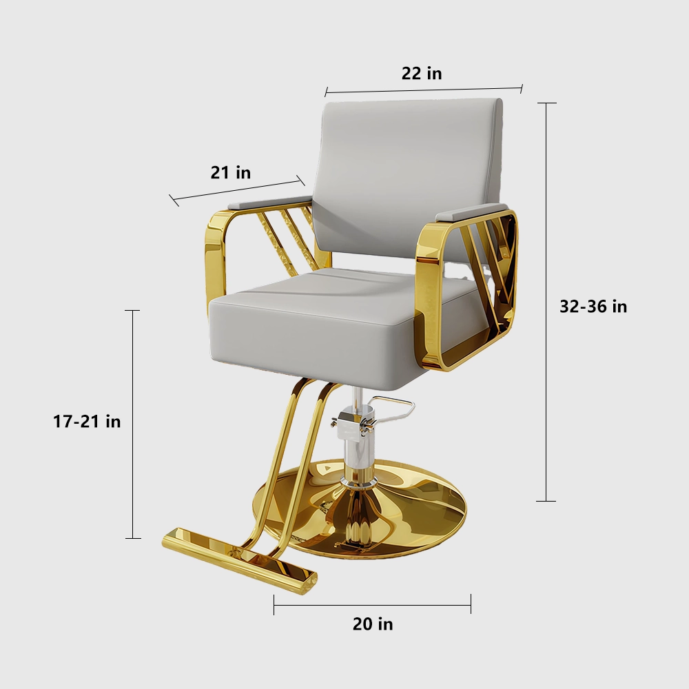 Hair Salon Stainless Steel Haircutting Chair - Maoters