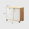 Wooden Office File Cabinet with Lock - Maoters