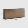 Wooden Office File Cabinet with Lock - Maoters