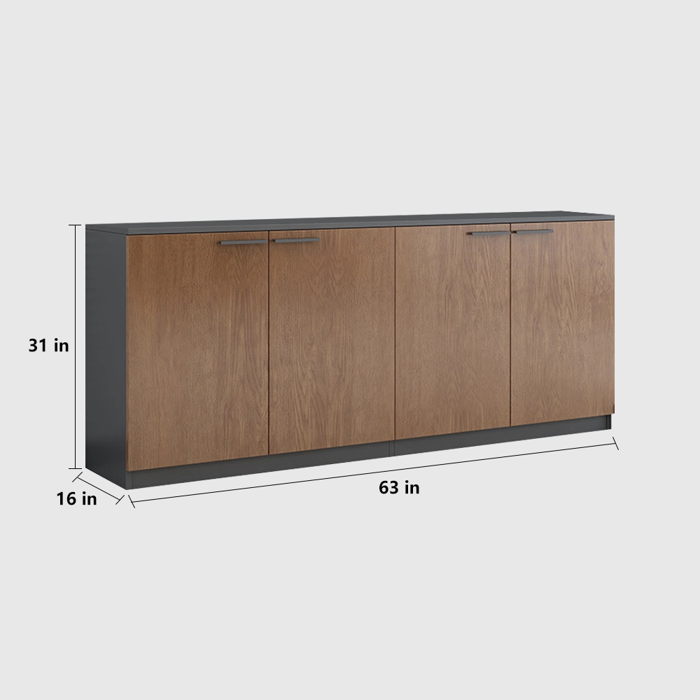 Wooden Office File Cabinet with Lock - Maoters