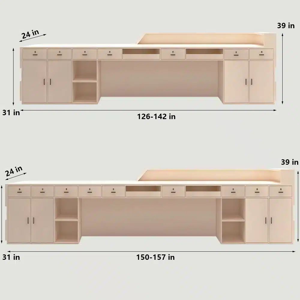 Simple Modern Creative Reception Desk
