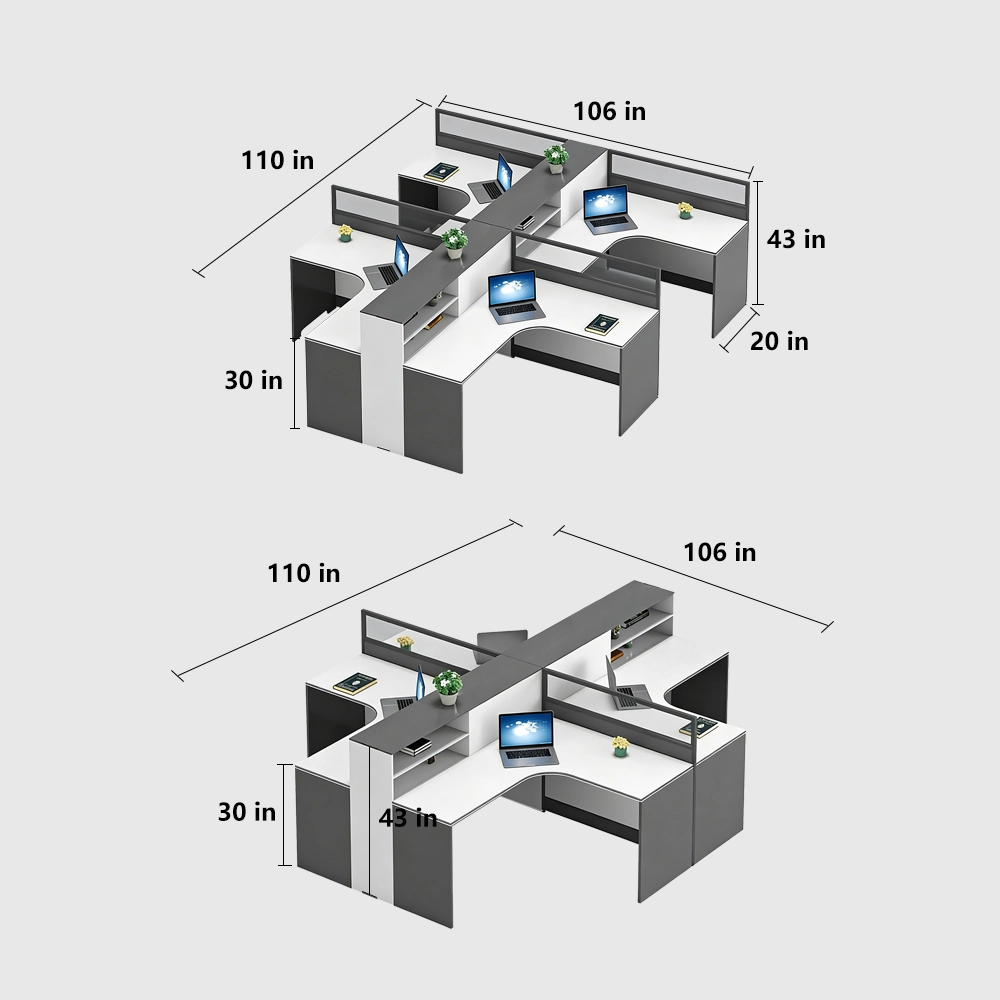 Modern Simple Office Desk Set - Maoters
