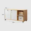 Wooden Office File Cabinet with Lock - Maoters
