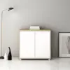 Secure Wooden Office Storage Cabinet with Lock