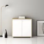 Secure Wooden Office Storage Cabinet with Lock