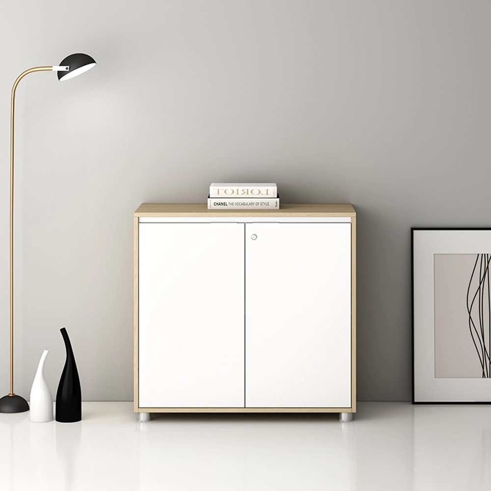Secure Wooden Office Storage Cabinet with Lock