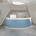 Curved Beauty Salon Bar Counter