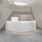 Curved Beauty Salon Bar Counter