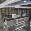 Elegant Marble Rock Slab Reception Desk