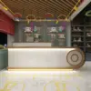 Modern Minimalist Curved Counter - Maoters