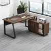 Compact & Simple Computer Desk for Senior Management