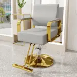 Hair Salon Stainless Steel Haircutting Chair - Maoters
