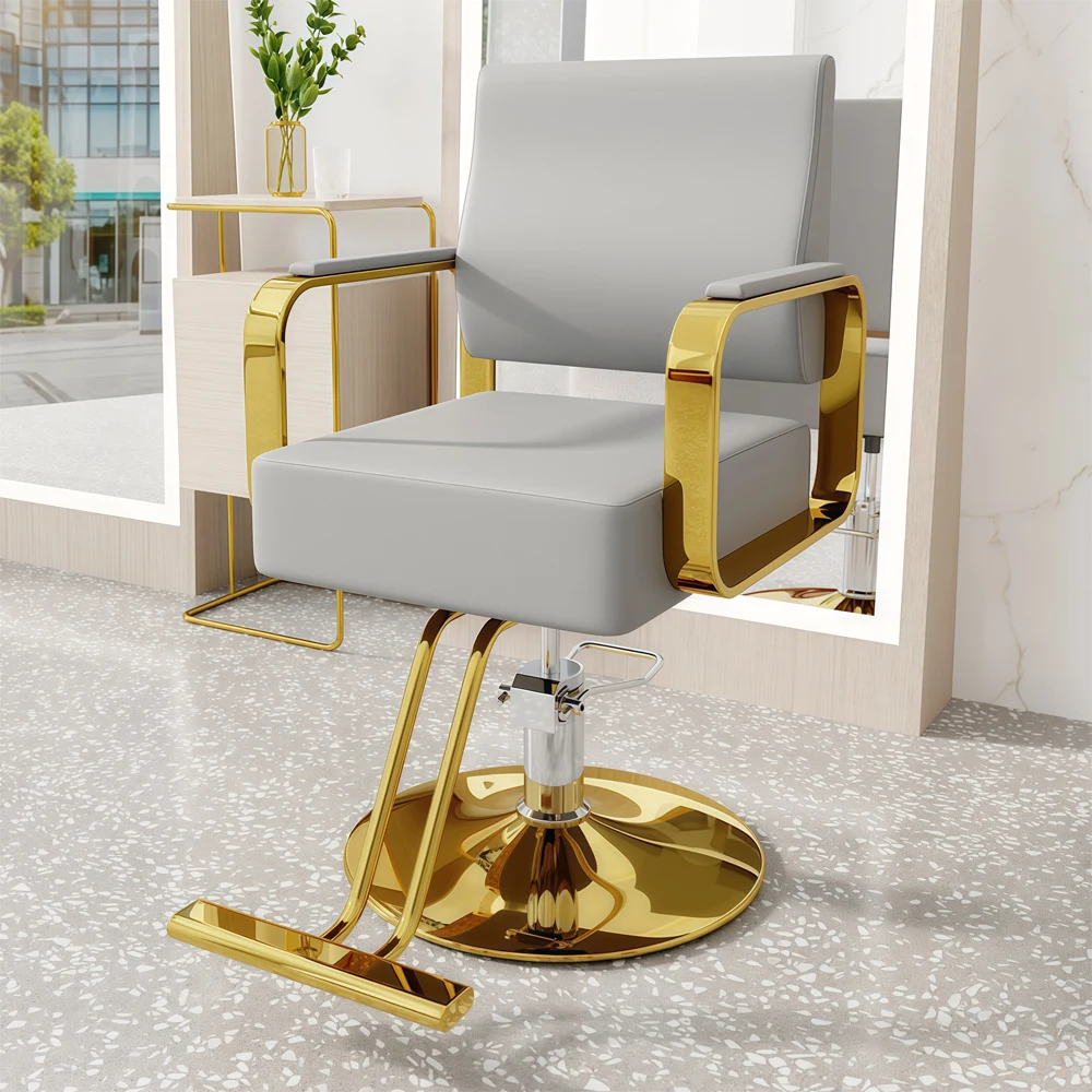 Hair Salon Stainless Steel Haircutting Chair - Maoters