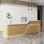 Curved Cashier Front Desk Counter - Maoters