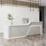 Curved Cashier Front Desk Counter - Maoters